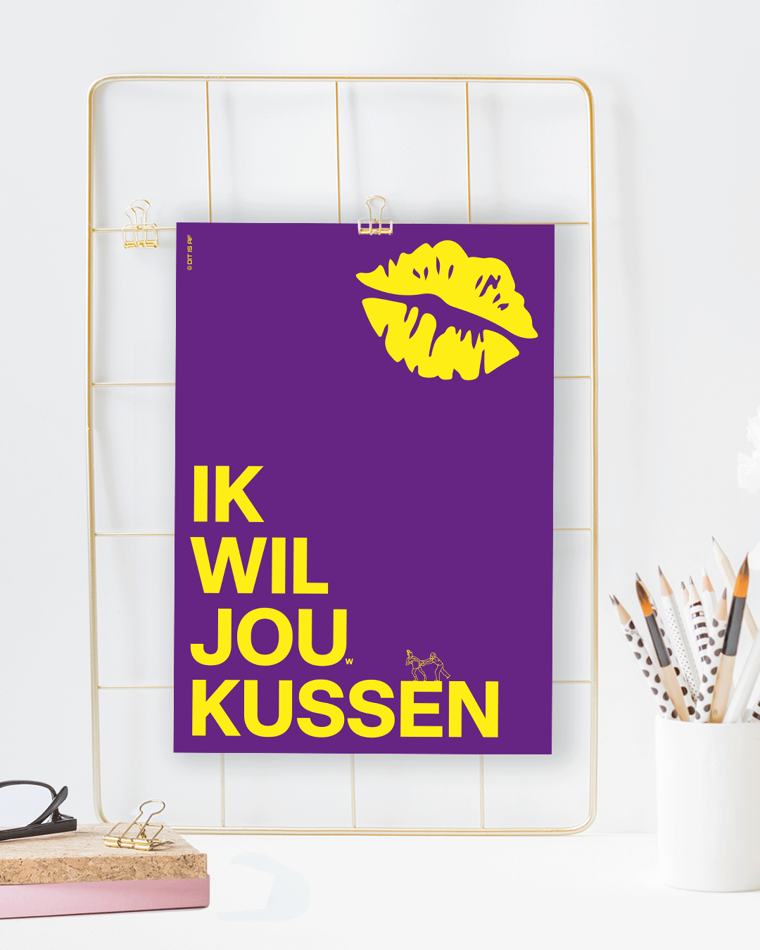 Ik wil jou(w) kussen - paars