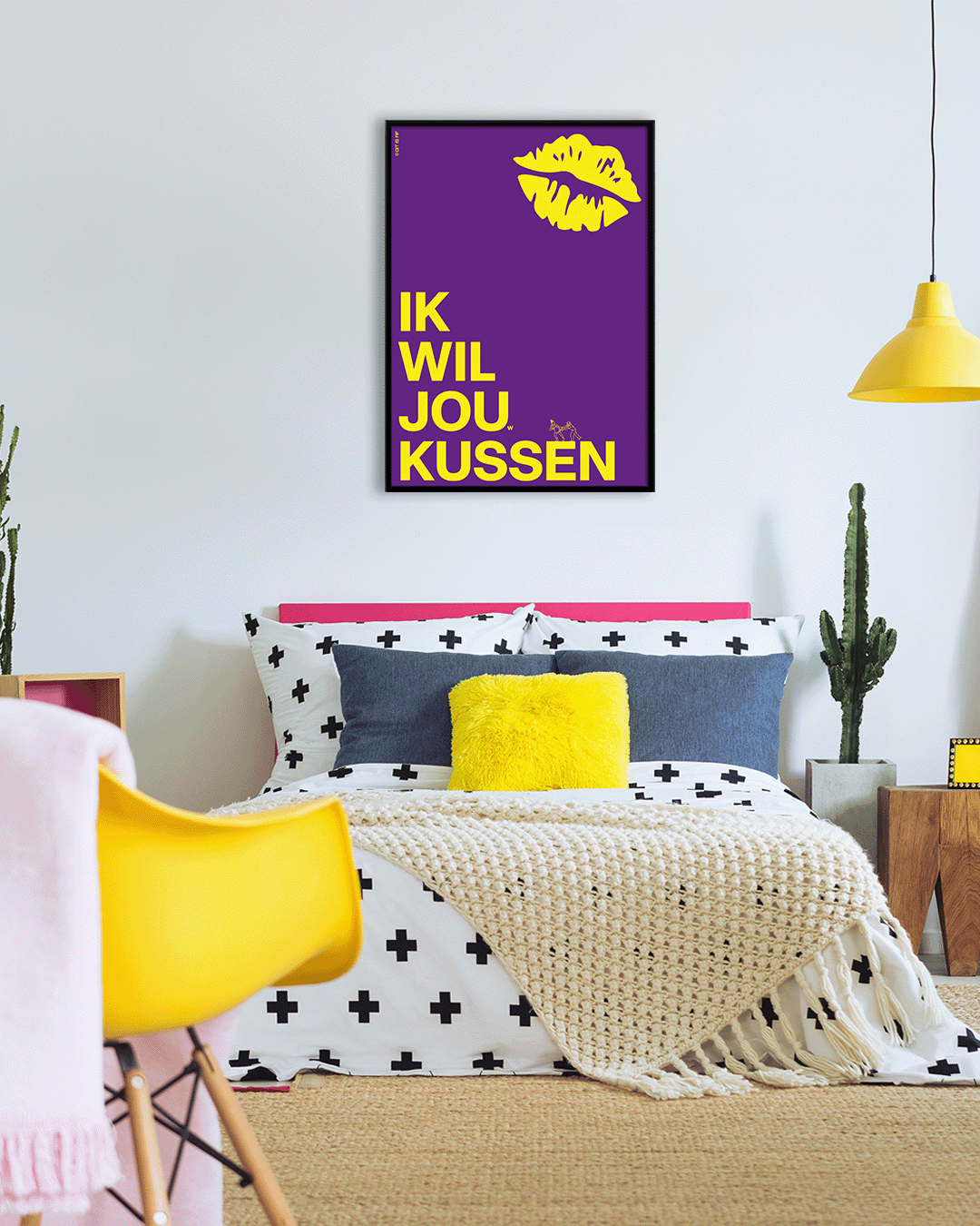 Ik wil jou(w) kussen - paars