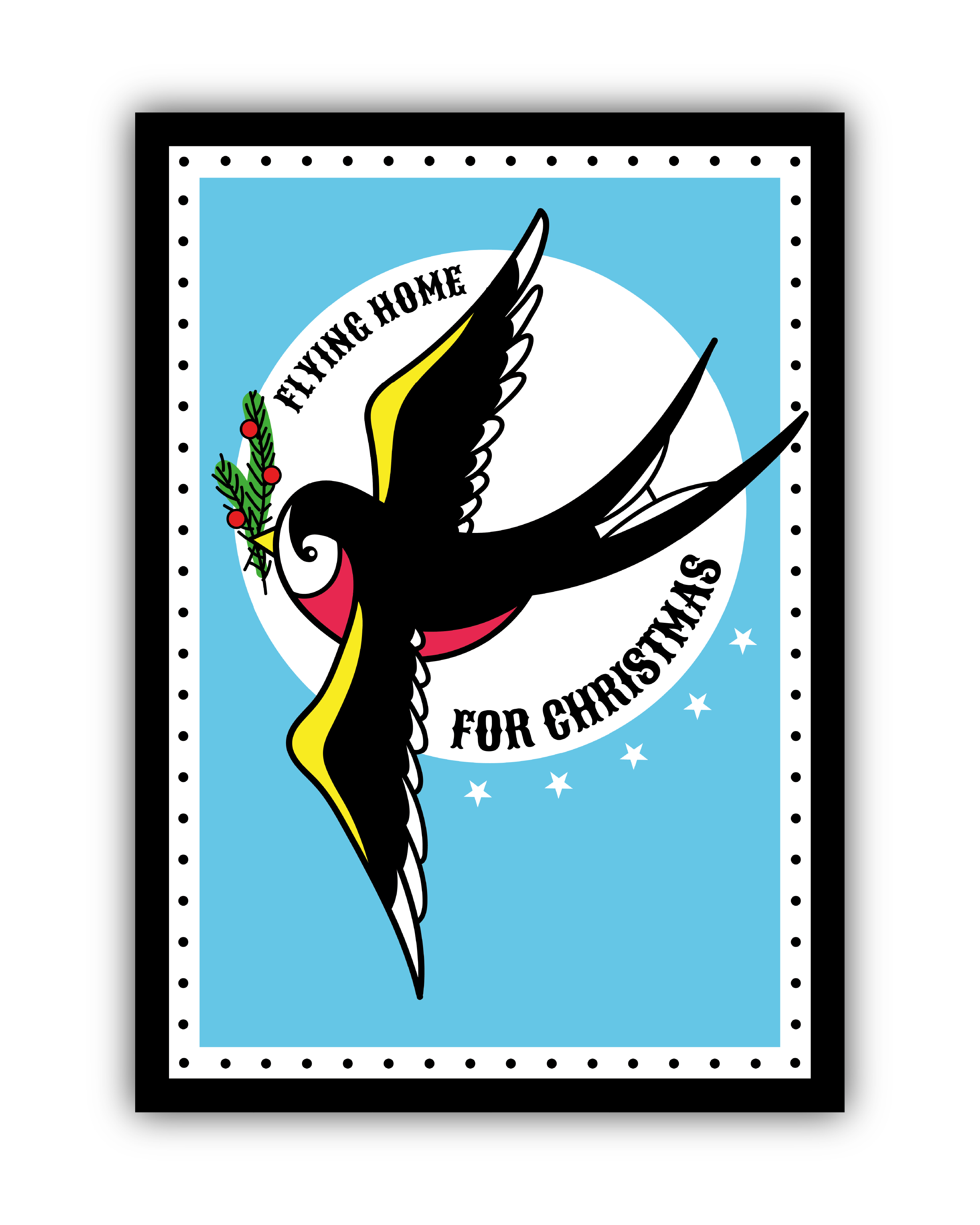 Kerstkaarten "All I want for christmas is a tattoo"