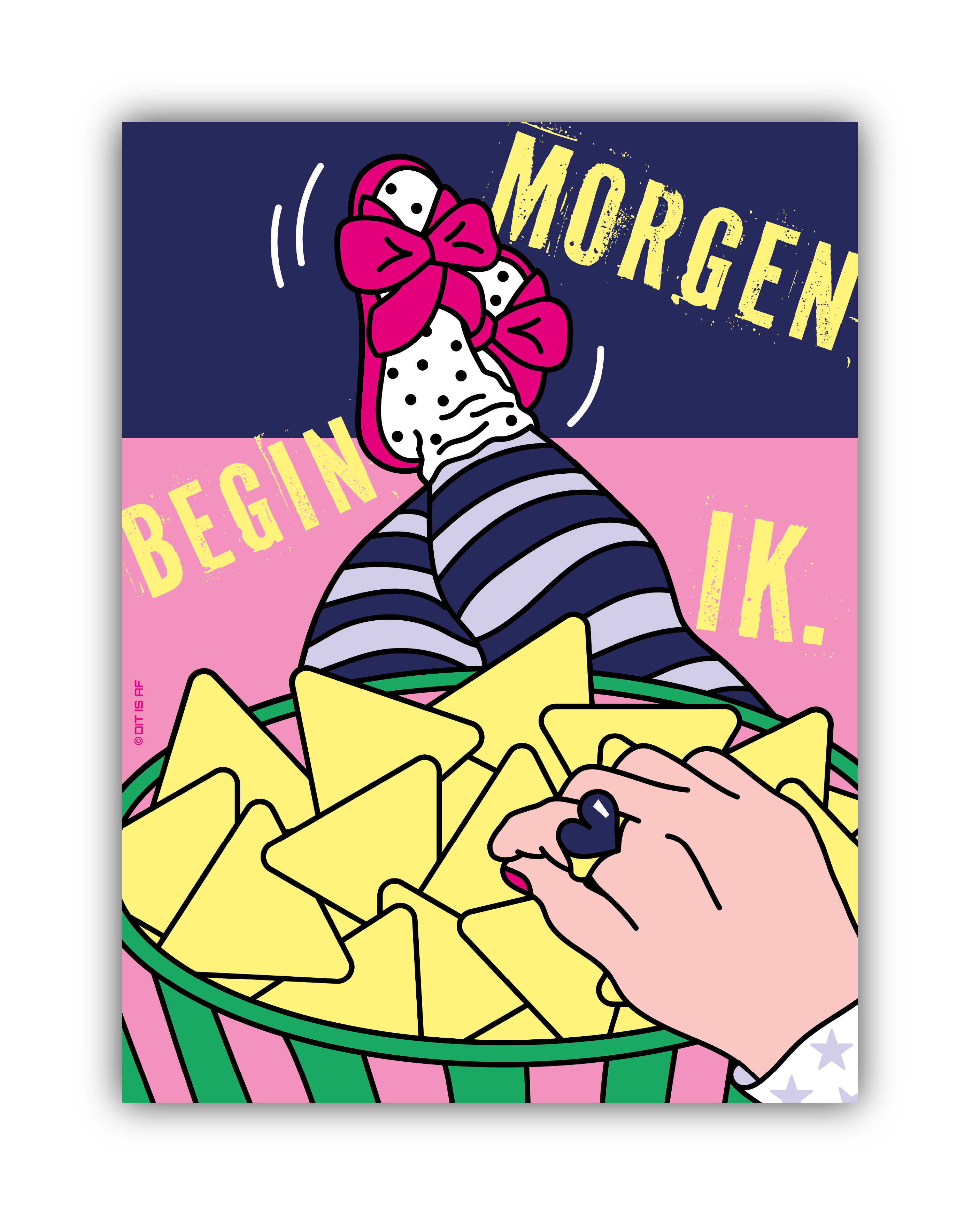 Morgen begin ik