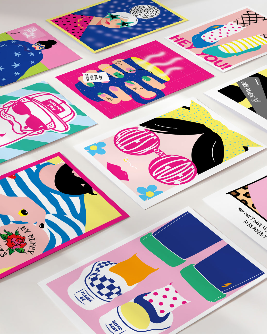 Good vibes only - set van 10 kunstkaarten