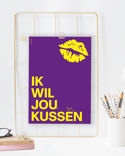 Ik wil jou(w) kussen - paars