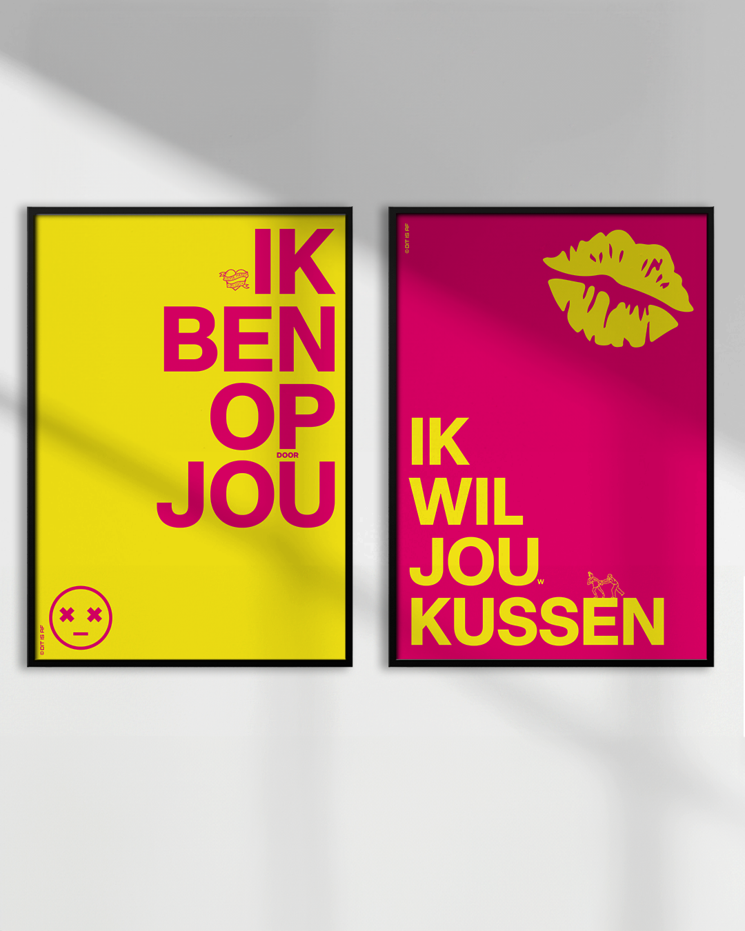 Ik wil jou(w) kussen - roze
