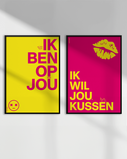 Ik wil jou(w) kussen - roze