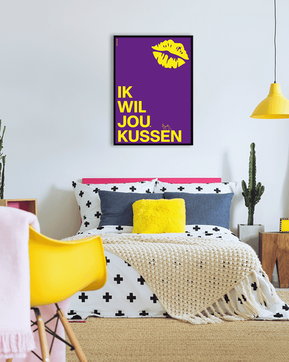 Ik wil jou(w) kussen - paars