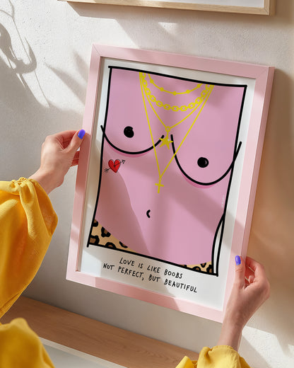 Love is like boobs