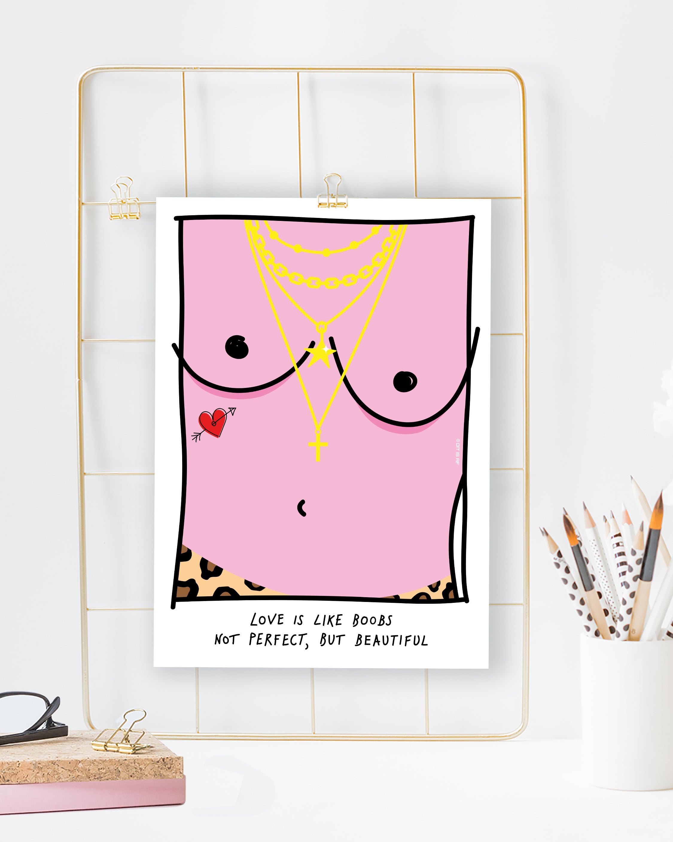 Love is like boobs