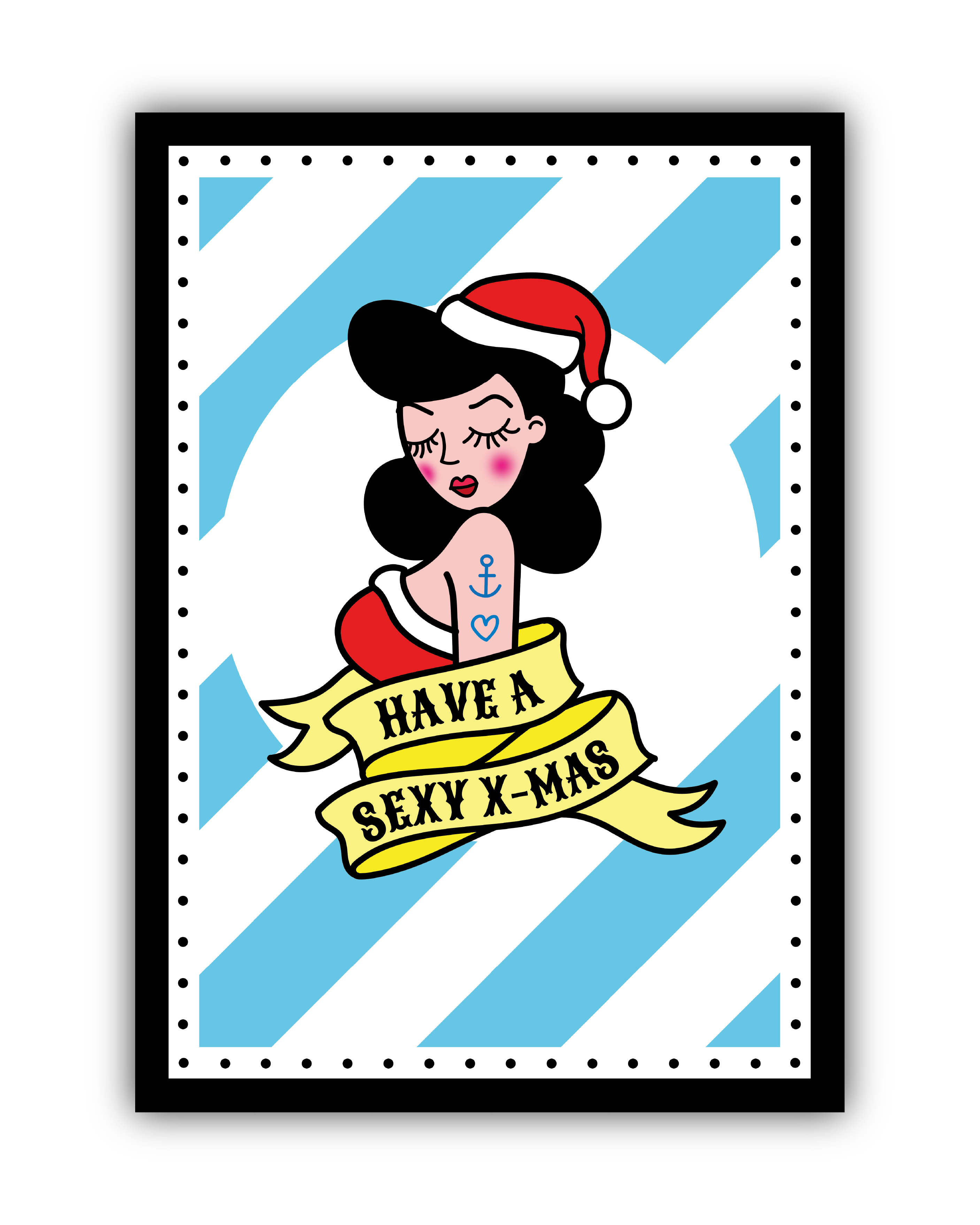 Kerstkaarten "All I want for christmas is a tattoo"