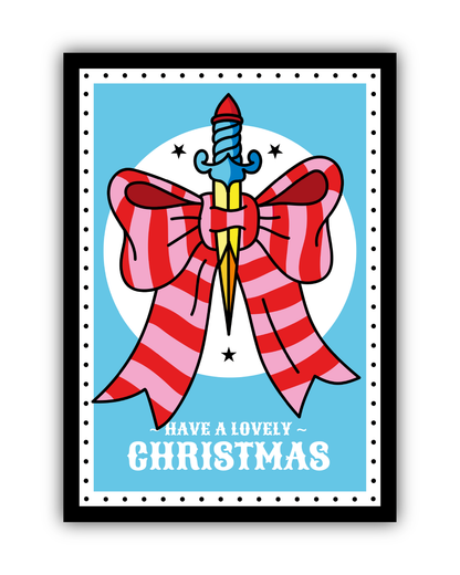 Kerstkaarten "All I want for christmas is a tattoo"