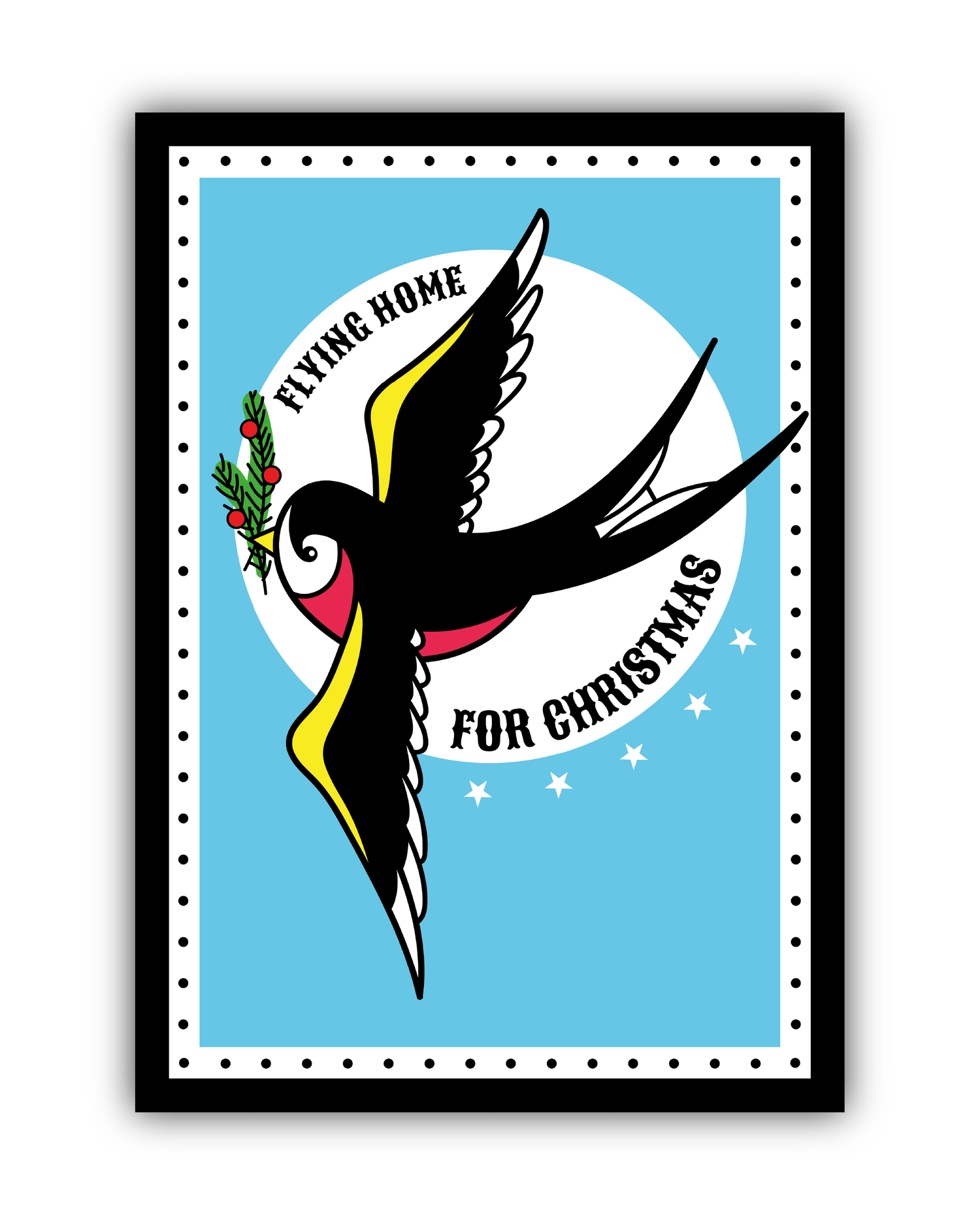 Kerstkaarten "All I want for christmas is a tattoo"