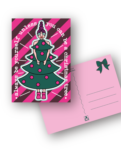 Kerstkaarten "Ik hou van kerstmis(schien)"