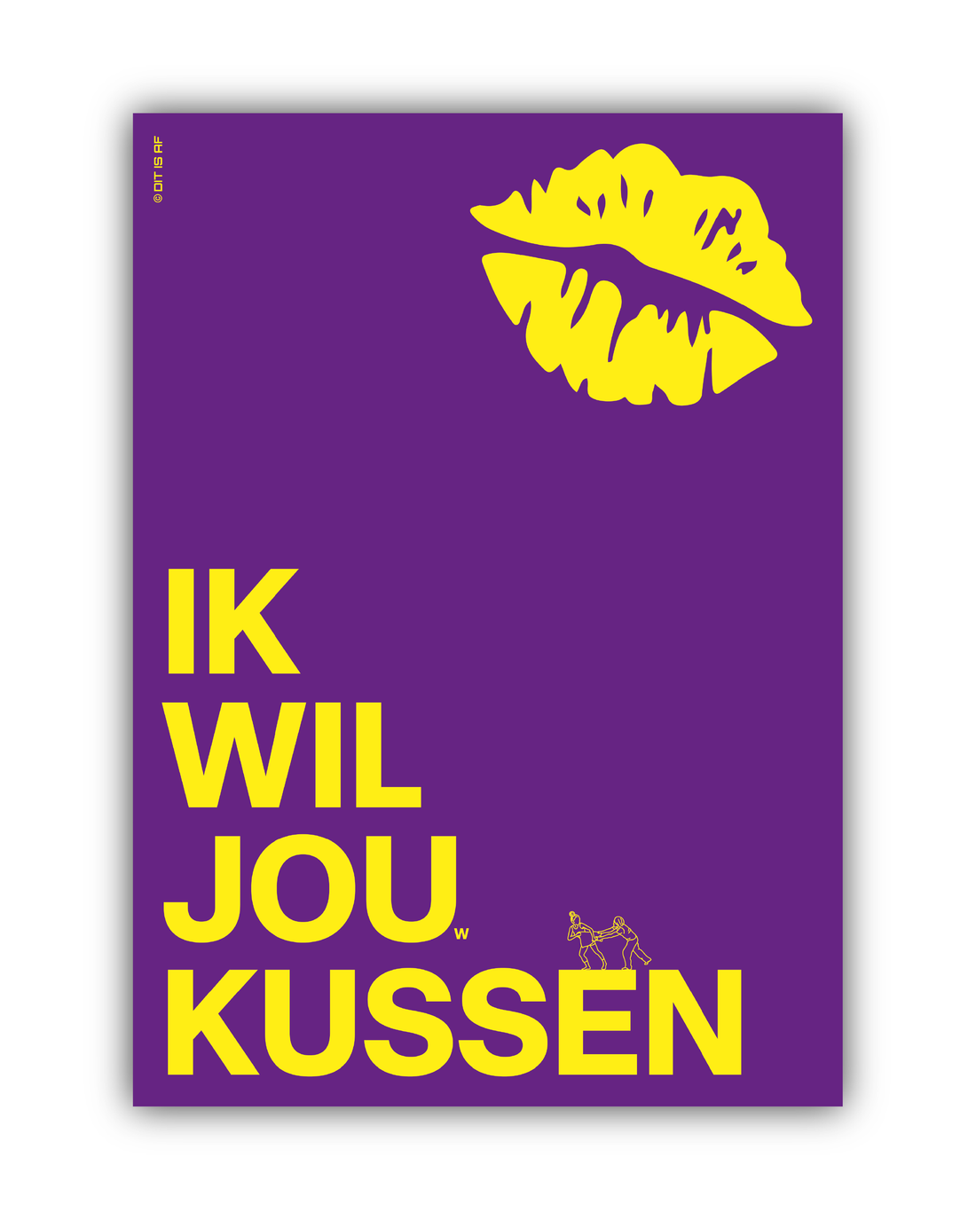 Ik wil jou(w) kussen - paars