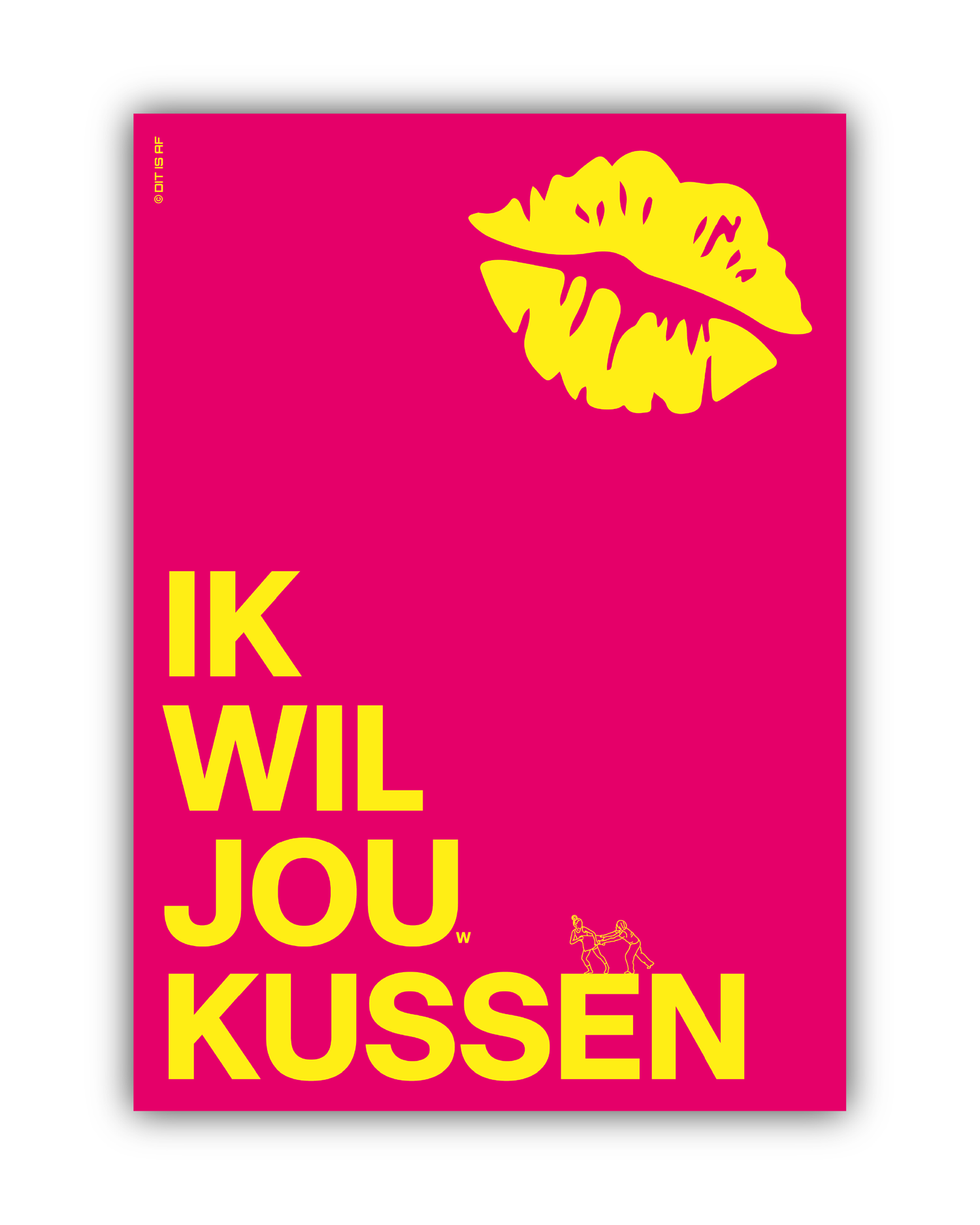 Ik wil jou(w) kussen - roze