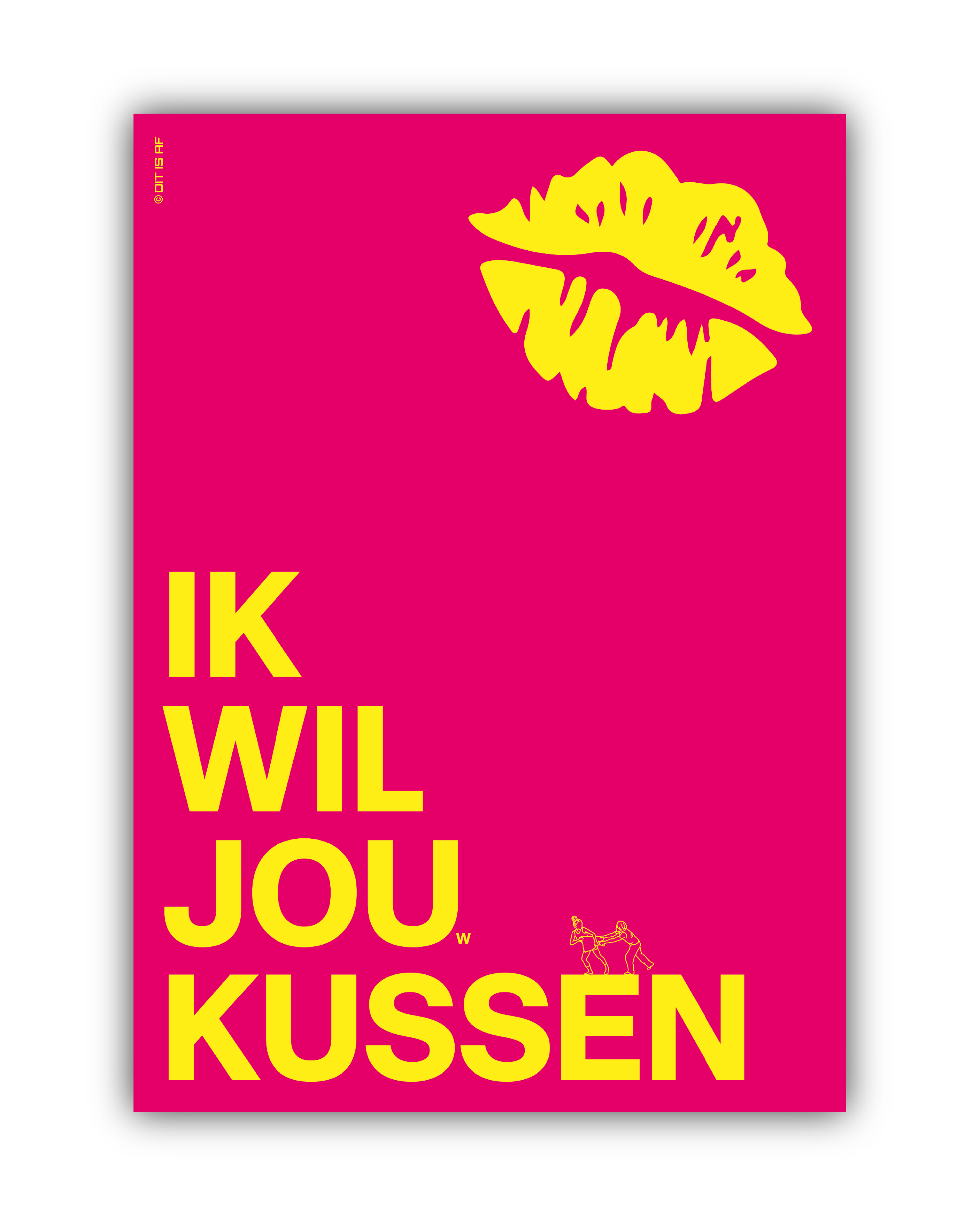 Ik wil jou(w) kussen - roze