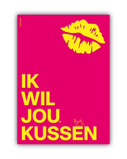 Ik wil jou(w) kussen - roze