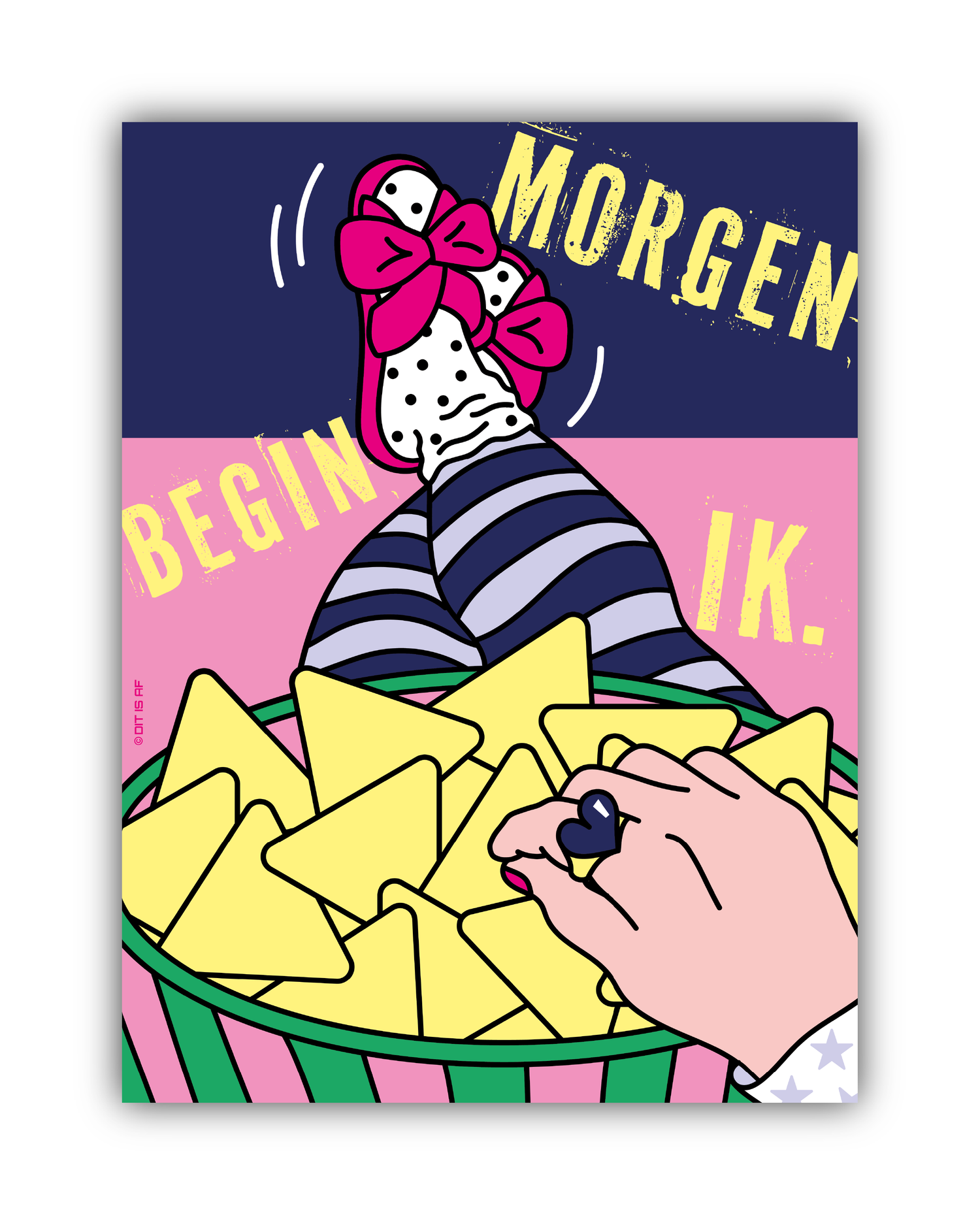 Morgen begin ik