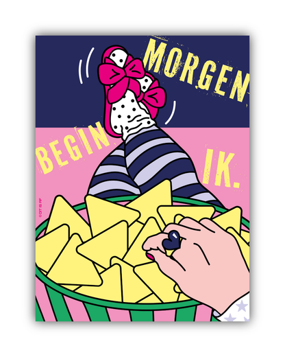 Morgen begin ik