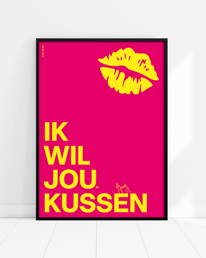 Ik wil jou(w) kussen - roze