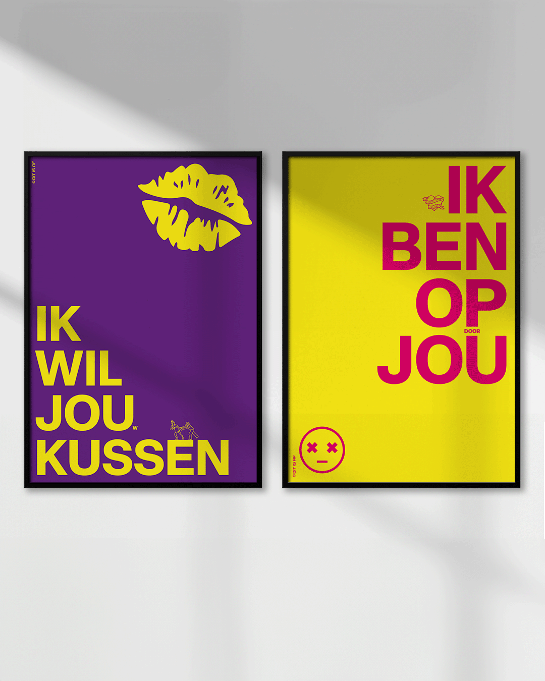 Ik wil jou(w) kussen - paars