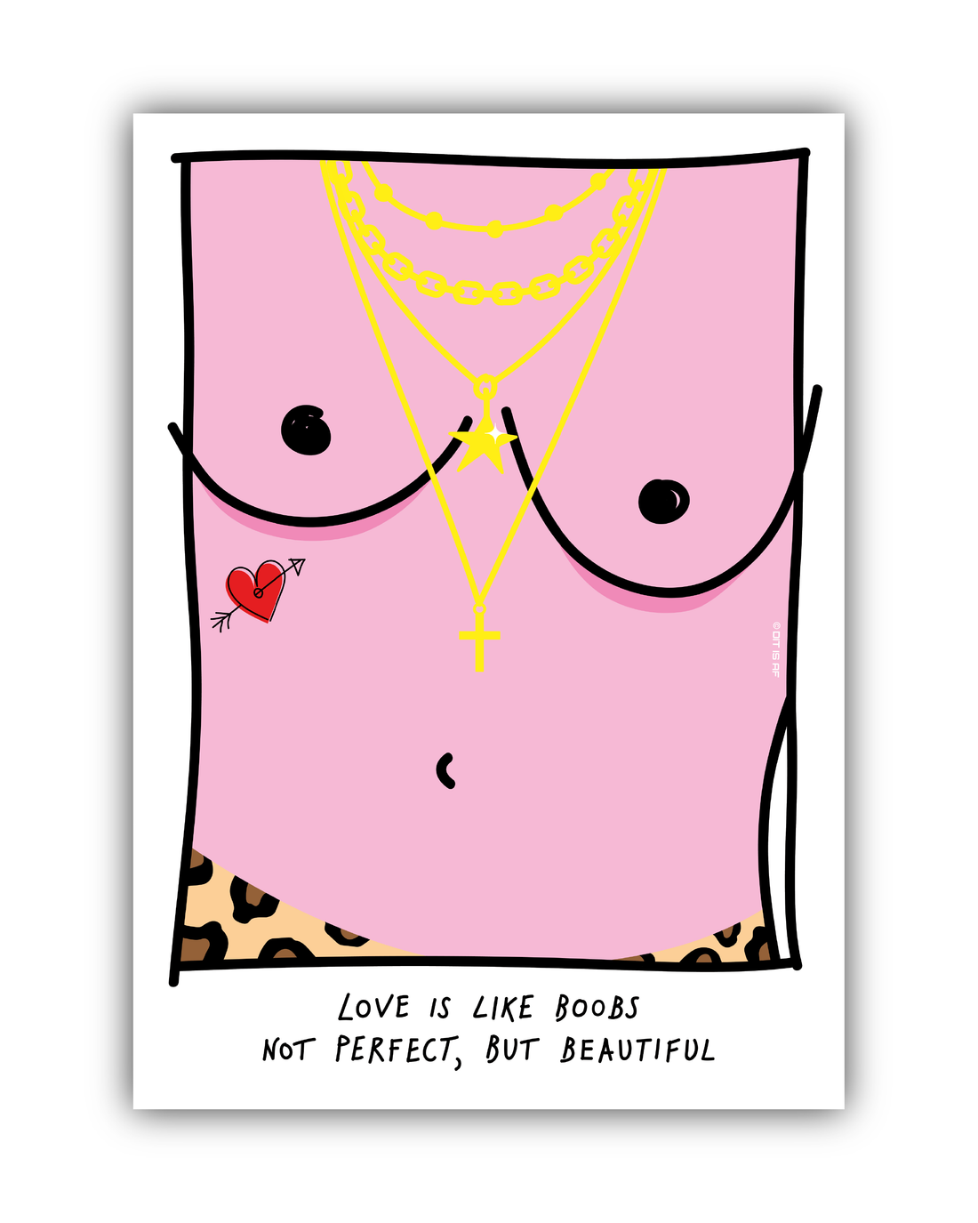 Love is like boobs