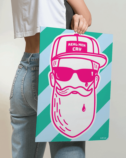 Real men cry - roze
