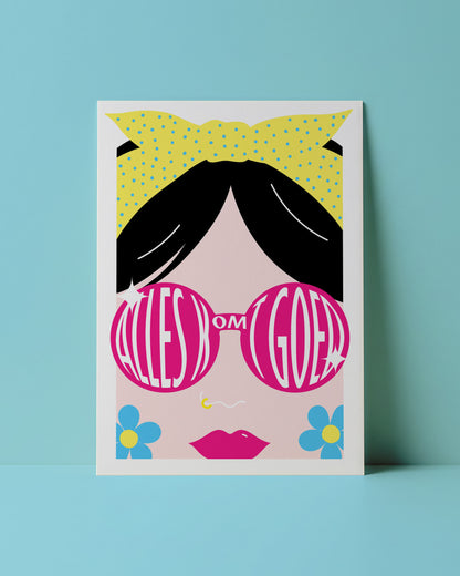 Good vibes only - set van 10 kunstkaarten